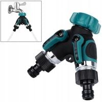 ROZDZIELACZ NA KRAN Węże Ogrodowy Do wody 2drożny z zaworami Podlewanie 3/4