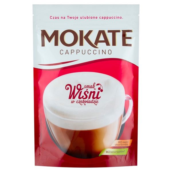 Napój Kawowy Kawa Cappuccino Wiśnia w Czekoladzie 110g Pianka Mokate x10 zdjęcie 4