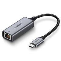 Adapter UGREEN CM199 USB-C na RJ45 Gigabit Ethernet Szary