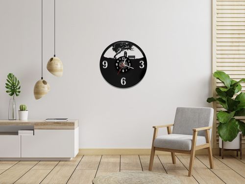 Zegar ścienny z płyty winylowej Zakochani w parku 70.2 na Arena.pl