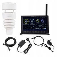 Stacja pogodowa METEO WiFi czujnik zewnętrzny WIATROMIERZ prognoza pogody