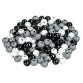 Drewniane koraliki KULA 8mm 120szt mix6