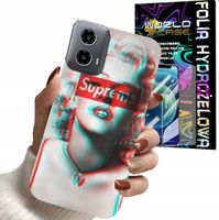 ETUI DO MOTOROLA MOTO G34 5G - Monroe MODNE KOBIECE WZORY + FOLIA