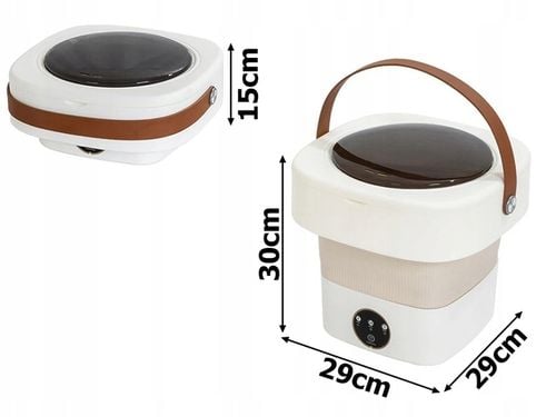 PRALKA TURYSTYCZNA PRZENOŚNA MINI SKŁADANA AUTOMATYCZNA Z WIROWANIEM na Arena.pl