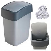 Kosz na Śmieci odpady Śmietnik Szary 25l CURVER