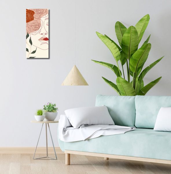 Obraz 20x50cm Beż i Twarz zdjęcie 2