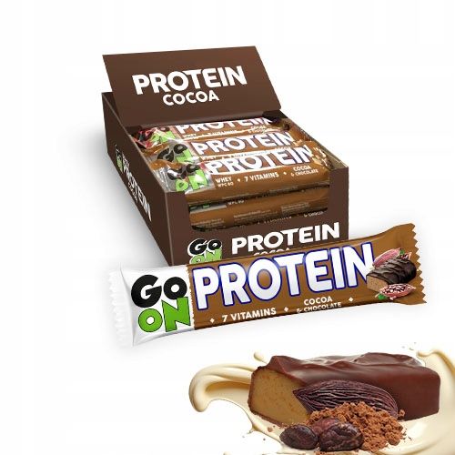 Baton proteinowy 20% GO ON kakaowy 50g - Zestaw 24 na Arena.pl