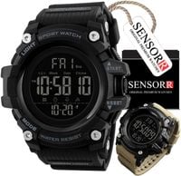 WOJSKOWY ZEGAREK MĘSKI WSTRZĄSOODPORNY WODOODPORNY DUŻY EKRAN LED SENSORR
