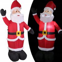 ŚWIĘTY MIKOŁAJ POMPOWANY XXL 120 LED 150cm ILUMINACJA ŚWIĄTECZNA PILOT IP44