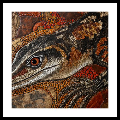 Plakat 50x50cm Oko Jaszczurki na Arena.pl