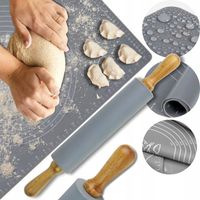 STOLNICA SILIKONOWA DUŻA MATA XXXL + WAŁEK SILIKONOWY DO CIASTA