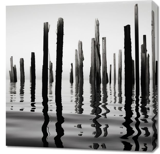 Obraz 70x70cm Refleksje Nad Wodą zdjęcie 1