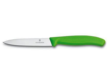 Nóż do jarzyn gładki 10cm zielony Victorinox