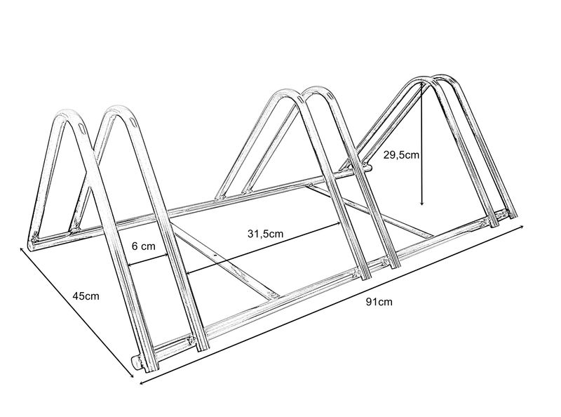 Stojak na 3 rowery zdjęcie 4