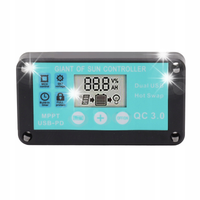 REGULATOR ŁADOWANIA SOLARNY 12V 24V PANEL LCD 100A