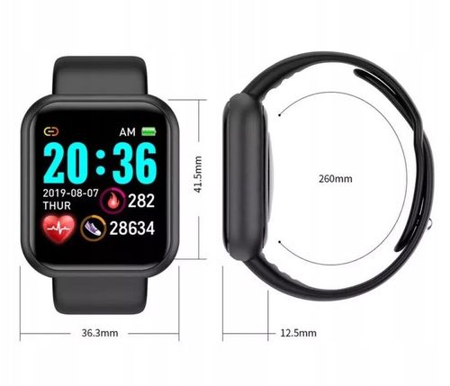 SMARTBAND L18 ZEGAREK SMARTWATCH DAMSKI MĘSKI DLA DZIECI BAND OPASKA SPORT na Arena.pl