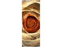 40X100CM RÓŻA KTALNA OBRAZ PION