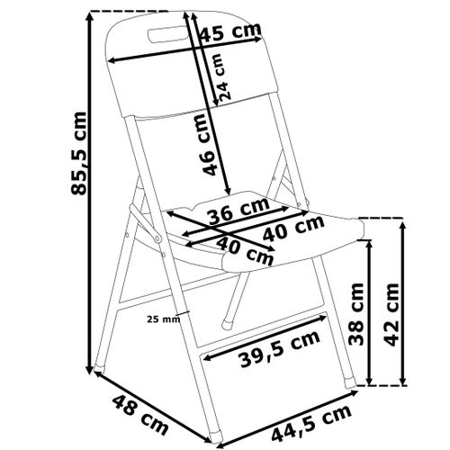 Krzesło cateringowe WHITE białe na Arena.pl