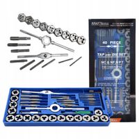 ZESTAW GWINTOWNIKÓW I NARZYNEK M3-M12 40 EL NARZYNKI GWINTOWNIKI KD10289