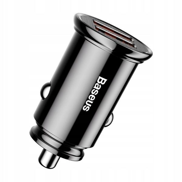 Ładowarka samochodowa Baseus Circular 2xUSB QC3.0 5A 30W (czarna) zdjęcie 4