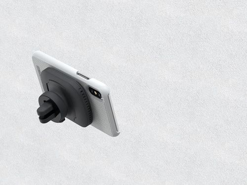 Materiałowe etui iPhone Xs X (Light Grey) na Arena.pl
