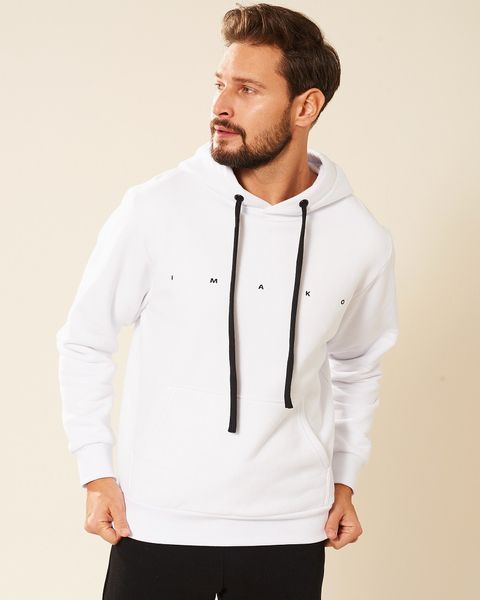 Bluza męska bawełniana kangurka biała Nelson Rozmiar - XL zdjęcie 5