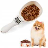 ŁYŻKA Z MIARKĄ WAGĄ łopatka do karmy dla psa kota z wyświetlaczem LCD 800g