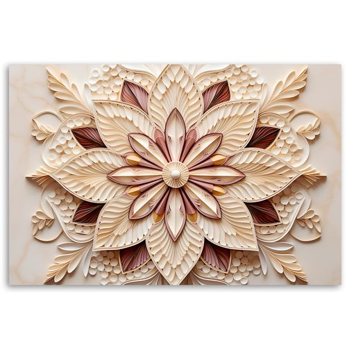Obraz - AI kwiat beżowy 90x60 na Arena.pl