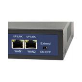 SWITCH POE DO KAMER 4xPOE 100Mbps 2xUpLINK 75W BLOW Extend mode