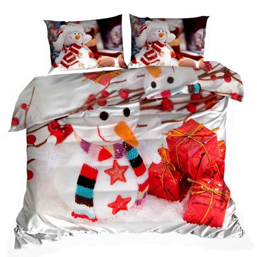 Pościel 3D bawełna satyna 160x200cm BAŁWANEK na Arena.pl