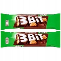 3Bit Baton w czekoladzie mlecznej z nadzieniem o smaku orzechowym 46 g x 2