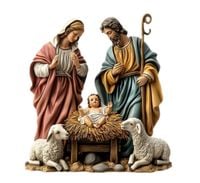 Figurka do szopki bożonarodzeniowej Rzeźba religijna Figurki do szopki