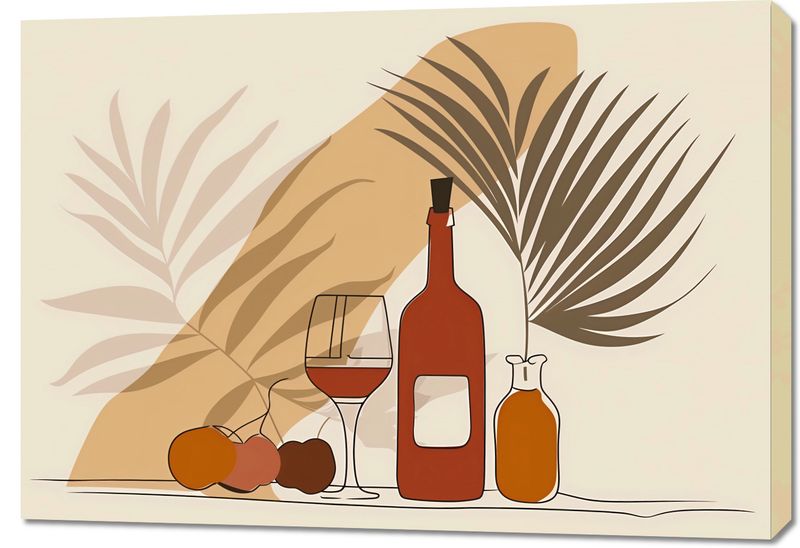 Obraz 100x70cm Winko przy Palmach zdjęcie 1