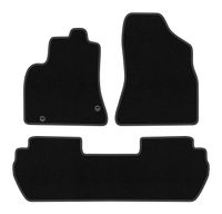Dywaniki welurowe BASIC Citroen Berlingo II 2008-2018 5-osób czarne