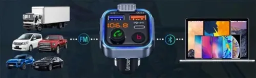 TRANSMITER SAMOCHODOWY BLUETOOTH FM MP3 SZYBKA ŁADOWARKA 3 x USB QC 3.0 na Arena.pl