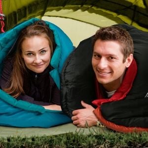 Bessport Śpiwór, od -10°C do 15°C, na 4 pory roku, typu mumia, gruby zdjęcie 5