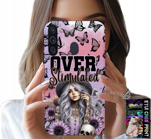 ETUI DO SAMSUNG GALAXY A21 - OVER STIMULATED, NASTOLETNIE WZORY, CASE na Arena.pl