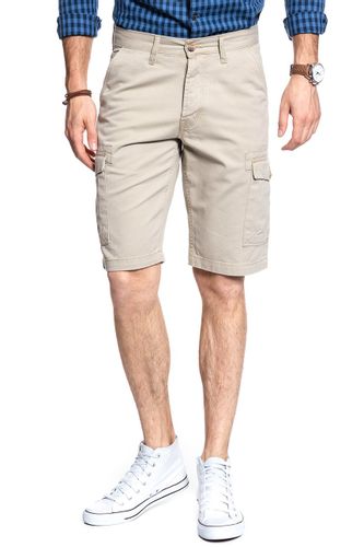 KRÓTKIE SPODENKI WRANGLER CARGO SHORT CAMEL WASHED W15DHC49J W30 na Arena.pl