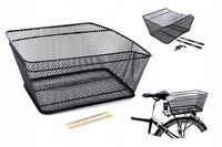 KOSZYK ROWEROWY NA BAGAŻNIK KANDS XH-BK-10 czarny