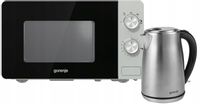 Zestaw Kuchenka mikrofalowa Gorenje MO17E1S + Czajnik K17S 2000W 1,7l