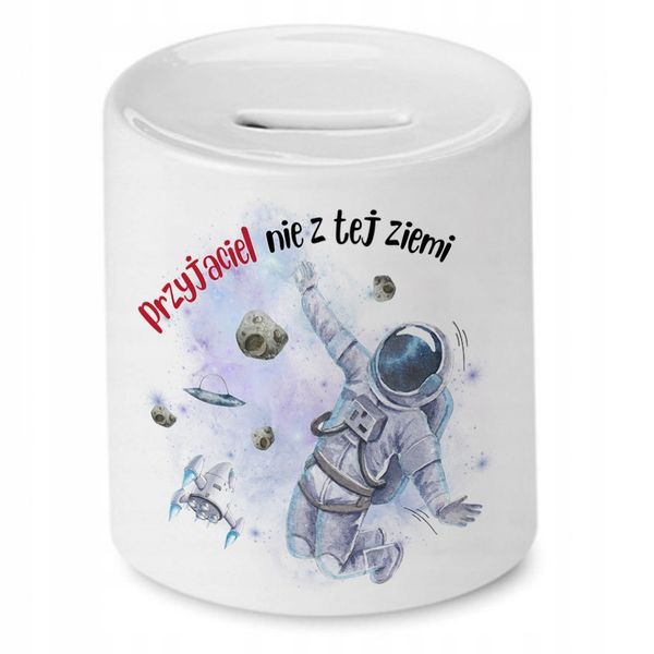 Dla Przyjaciela Skarbonka Na Urodziny Prezent Z Nadrukiem Ze Zdjęciem zdjęcie 1