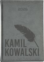 STYLOWY kalendarz twój tekst A4 2026 KSIĄŻKOWY TYGODNIOWY grawerowany