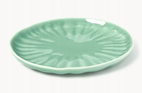 Komplet naczyń z porcelany z reliefem Sali dla 4 osób 12elem Miętowy na Arena.pl