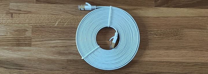 KABEL SIECIOWY LAN ETHERNET PŁASKI RJ45 CAT7 15m zdjęcie 6