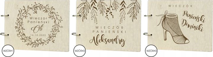 DREWNIANY ALBUM WIECZÓR PANIEŃSKI PREZENT zdjęcie 5