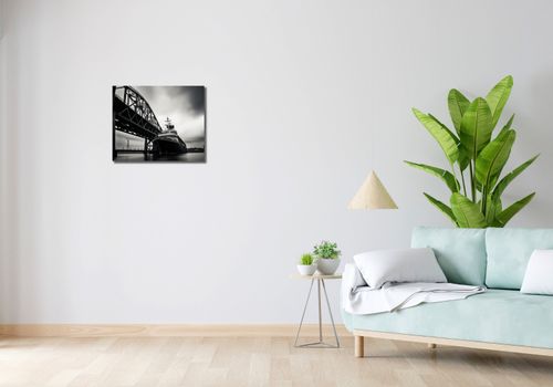 Obraz 50x40cm Statek przy Moście na Arena.pl