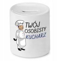 Skarbonka Dla Kucharza Twój Osobisty Kucharz Z Nadrukiem Ze Zdjęciem