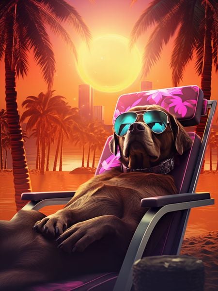 Plakat 60x80cm Lato w Stylu zdjęcie 1