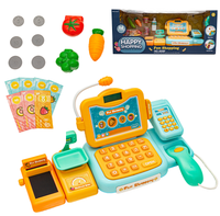 Edukacyjna sklepowa kasa fiskalna - mikrofon, waga, czytnik, akcesoria