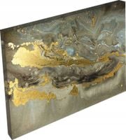 OBRAZ na płótnie marmur złoty do salonu 120x80